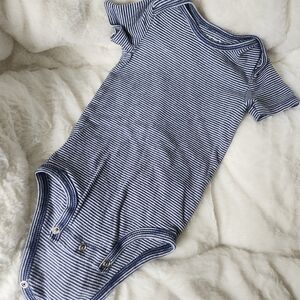 Carter's Navy and White Striped Baby One-Piece Bodysuit